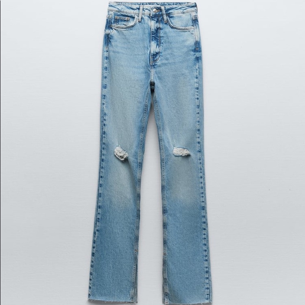 ZARA HIGH RISE FLARED SLIM FIT Z1975 JEANS